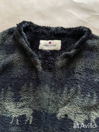 Винтажная жилетка из шерпы Woolrich