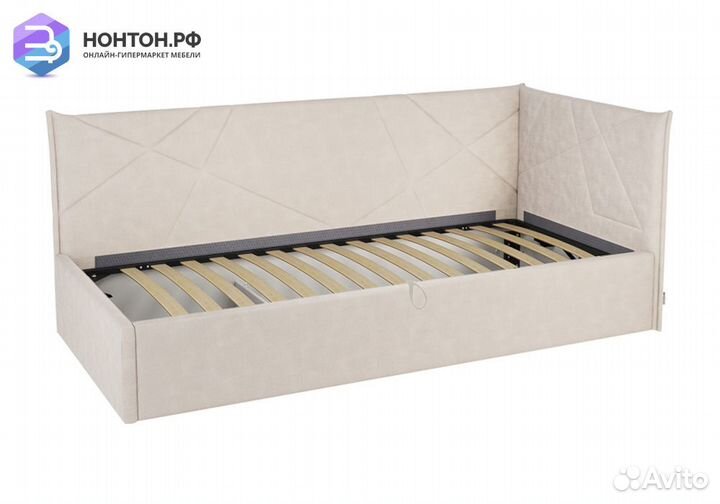 Кровать Квест 0.9 кремовая
