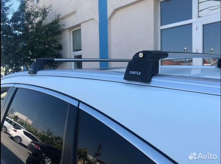 Багажник turtle AIR-3 Honda CR-V 2012+ (серебристы