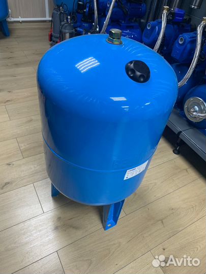 Гидроаккумулятор Беламос 100VT синий, вертикальный