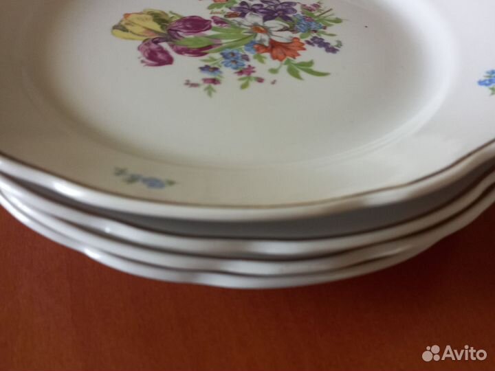 Тарелки Дулево Мейсенский букет