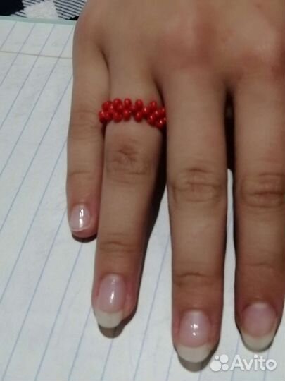 Кольцо из бисера