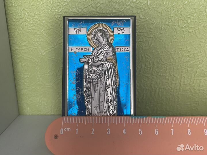 Икона серебро с позолотой