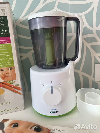 Паровка блендер philips avent 2 в 1