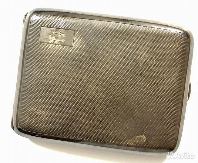 Портсигар антик 166 гр серебро 1926 год