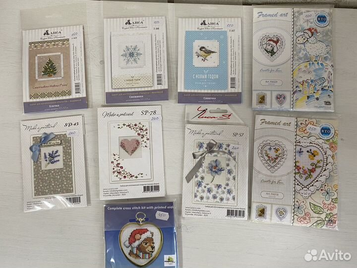 Вышивка крестом набор для изготовления открытки