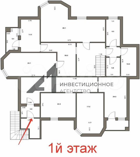 1й этаж+цоколь 1я линия, трафик