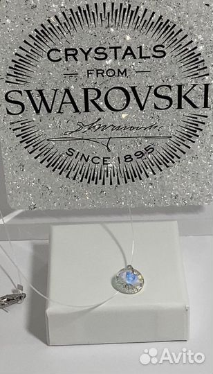 Подвеска кулон Swarovski кристалл на леске