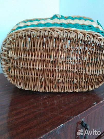 Корзина плетеная советская
