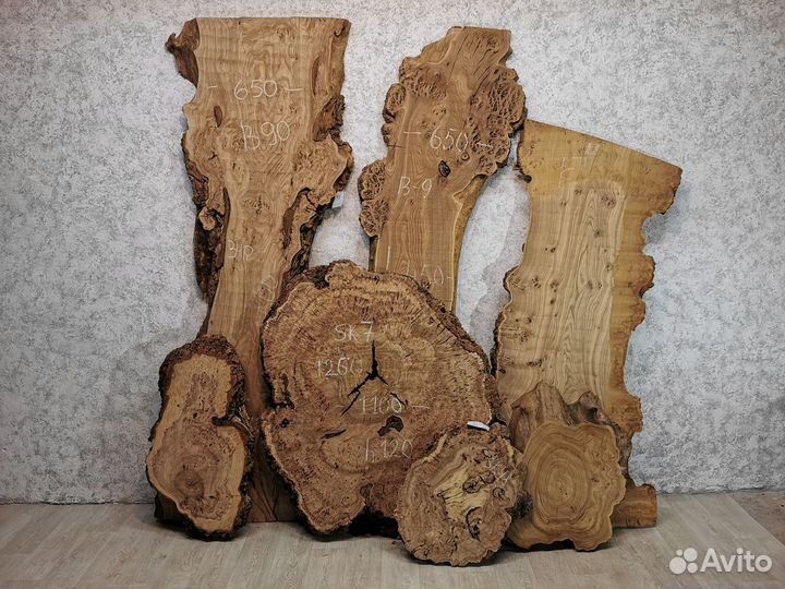 Слэбы из дерева, карагач, бук, дуб