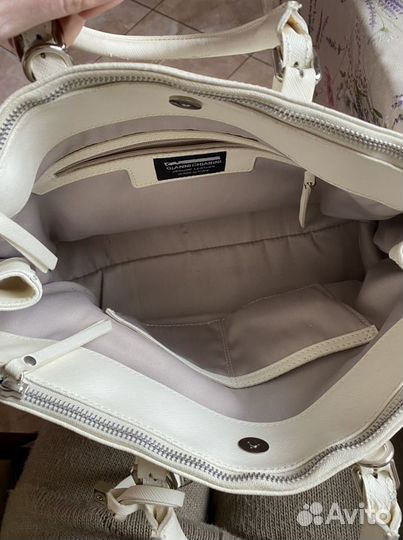 Сумка натуральная кожа Италия белая