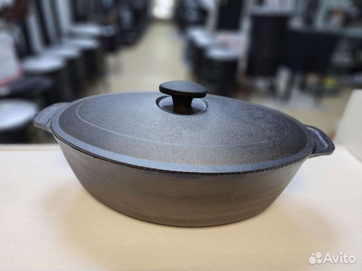 Гусятница чугунная 6л