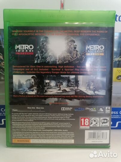 Metro Redux Xbox One б/у полностью на русском