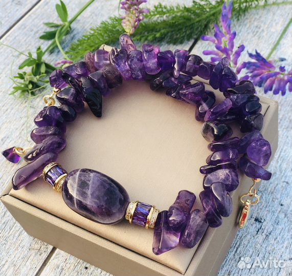 Чокер из аметиста