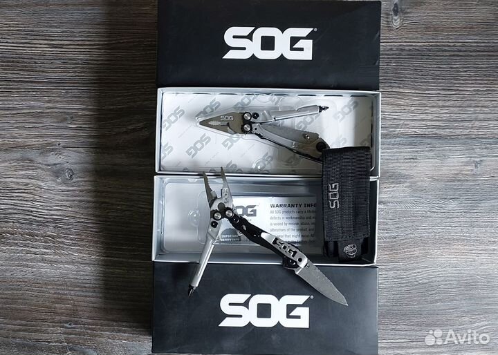 Мультитул SOG Reactor Damascus RC1001 + чехол бита