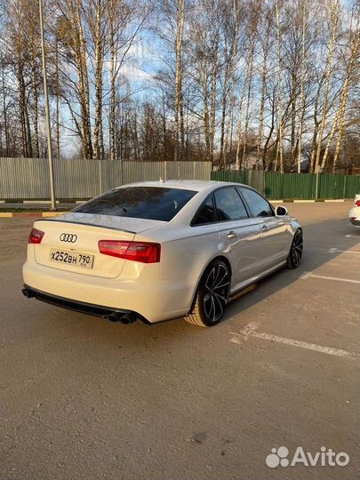 Сплиттер заднего бампера Audi A6 C7 2011-2018