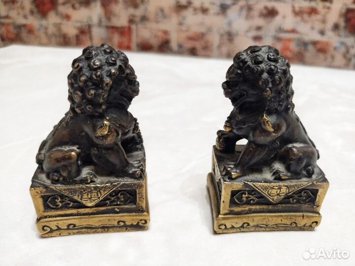 Собачки Фу бронза