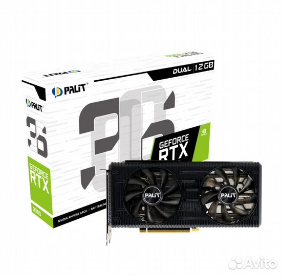 Видеокарта Palit GeForce RTX 3060 Dual 12Gb