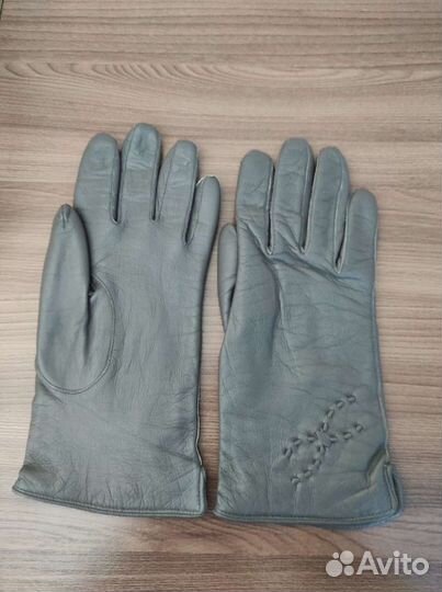 Перчатки женские кожаные