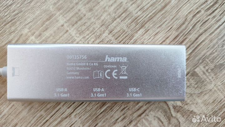 Адаптер Type-C Hama 00135756
