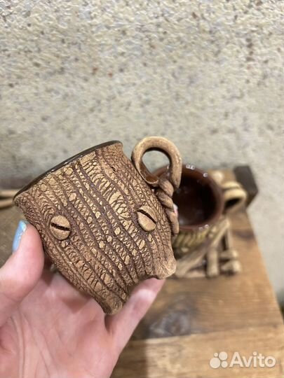 Глиняные чашки ручной работы