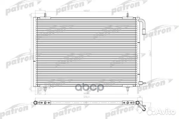 Радиатор кондиционера паяный peugeot: 206 1.1/1