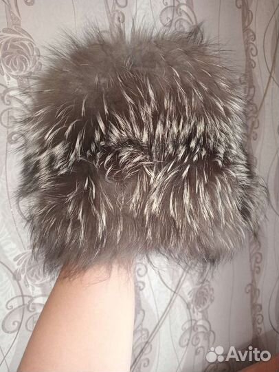 Шапка из чернобурки женская