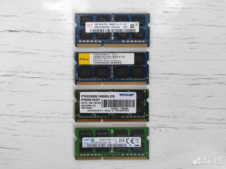 Память So-Dimm DDR4 32Gb 16Gb 8Gb So-Dimm DDR3