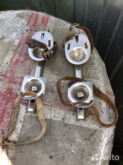 Коньки с двойными лезвиями для начинающих СССР