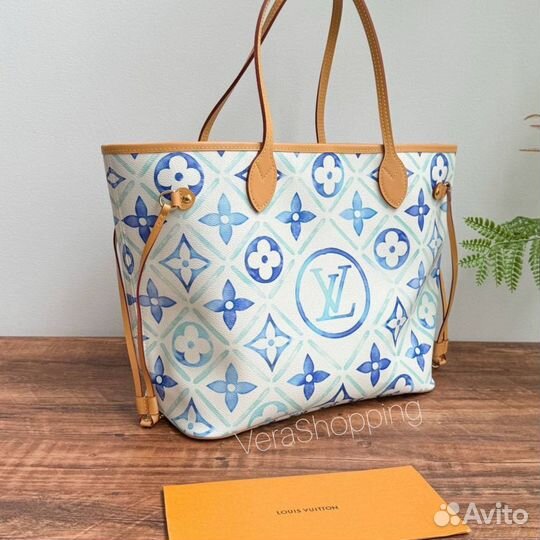 Cумка Louis Vuitton Neverfull под заказ Lagoon