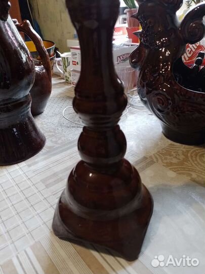 Подсвечник глиняный