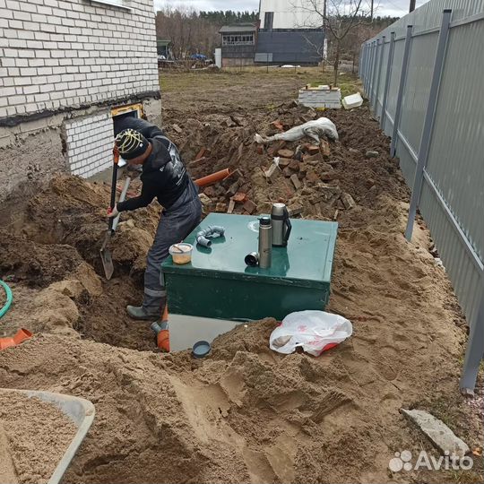 Септик монтаж в 1 день