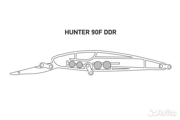 Воблер LureMax hunter 90F DDR-043 12г