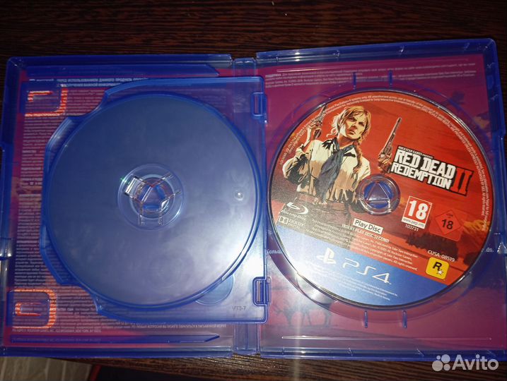 Диск на ps4 Red dead Redemption 2