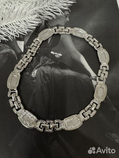 Винтажное колье с кабошонами