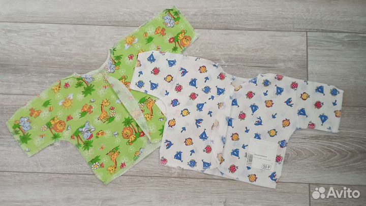 Распашонка с открытым рукавом тонкая