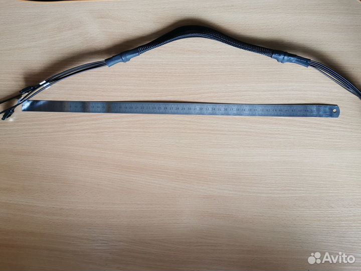 SATA кабель 4 на 4 SATA в оплётке