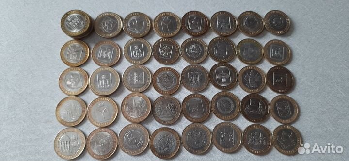 Юбилейные монеты 10 биметалл