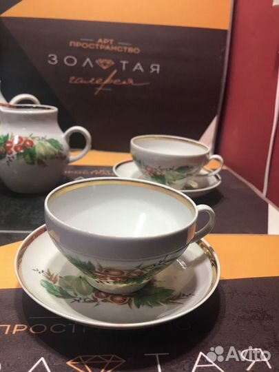 Старинный чайный сервиз Дулево