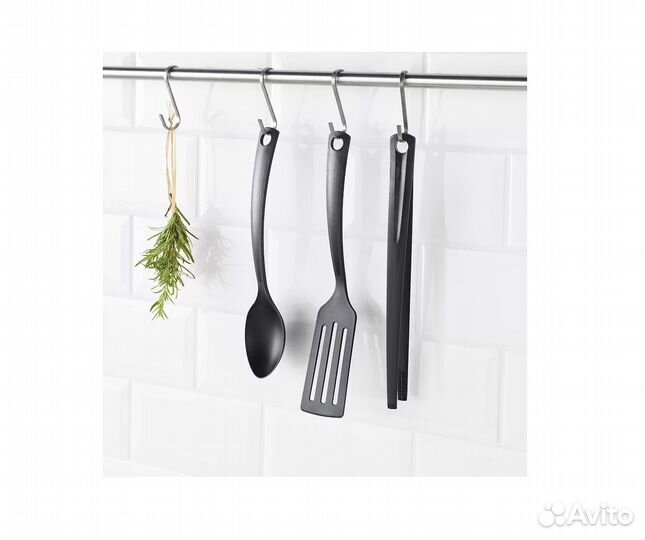 Кухонные приборы щипцы ложка лопаточк Икеа Гнарп