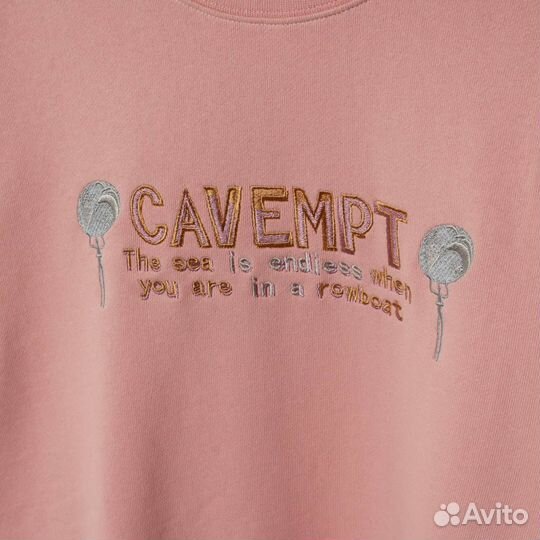 Свитшот розовый cavempt нежный новый