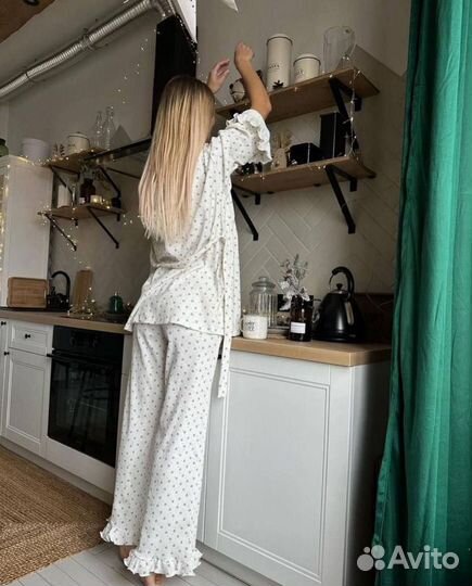 Пижама женская тройка с штанами S, M