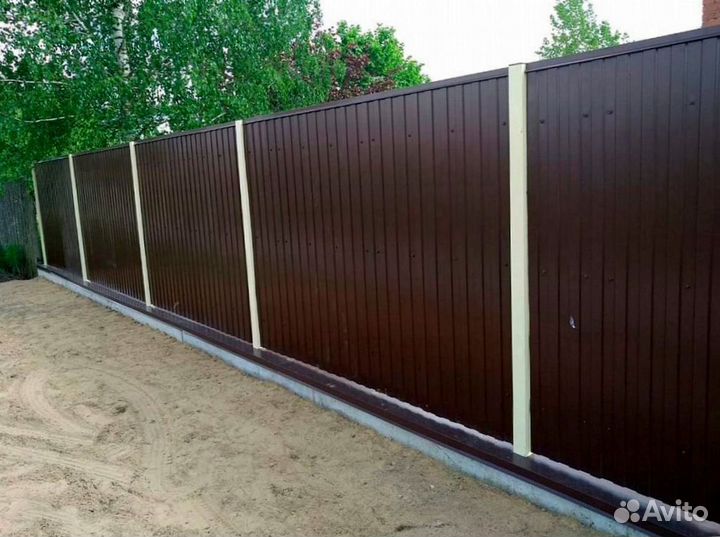 Забор из профнастила