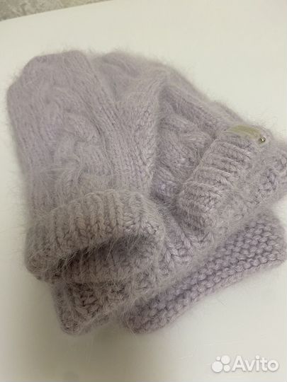Комплект вязанный из пуха норки