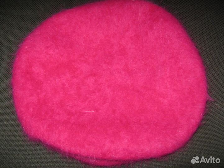 Комплект из ангоры (берет с шарфом)