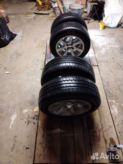 Колеса литые летние R14 в сборе 4*98