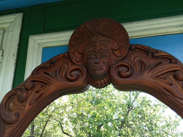 Зеркало напольное в полный рост в резной раме дере