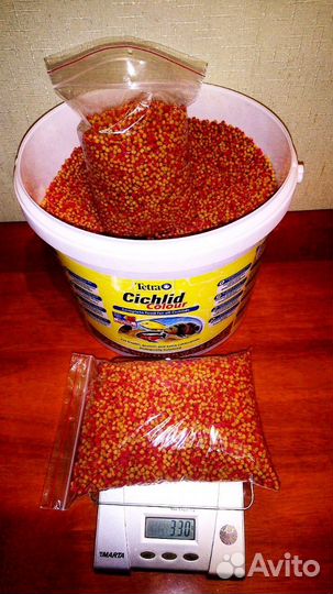 Корм Tetra в ведрах и в пакетах 1л