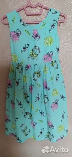 Летнее платье для девочки 128 134