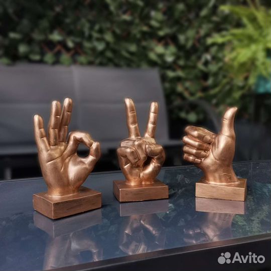 Декоративные статуэтки жесты рук